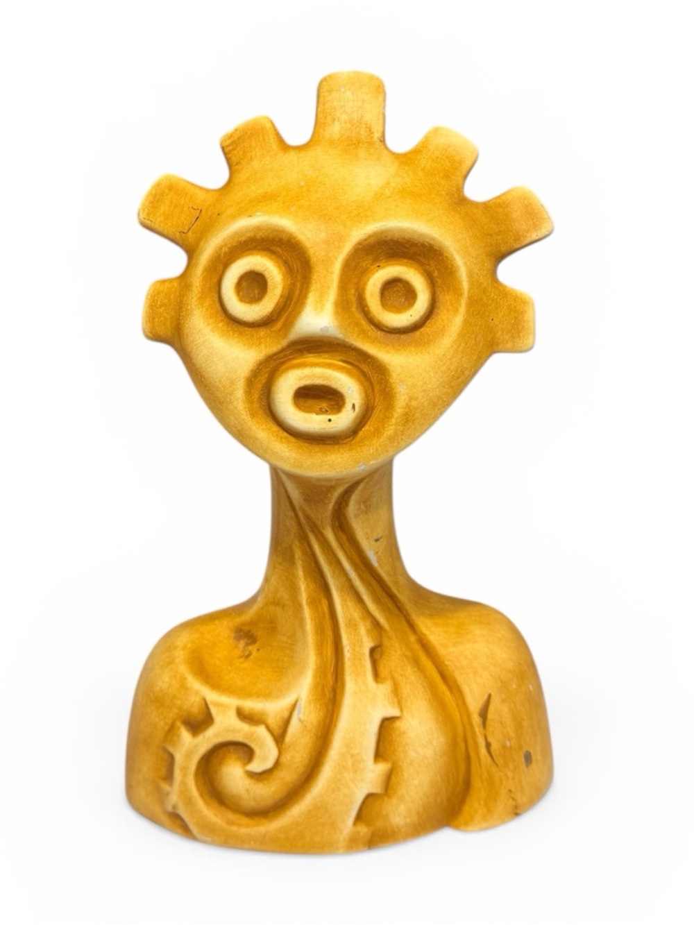 MCM Evolucion Ceramica Contemporary Mexican Sculpture Modern Art Bust "Guzman"